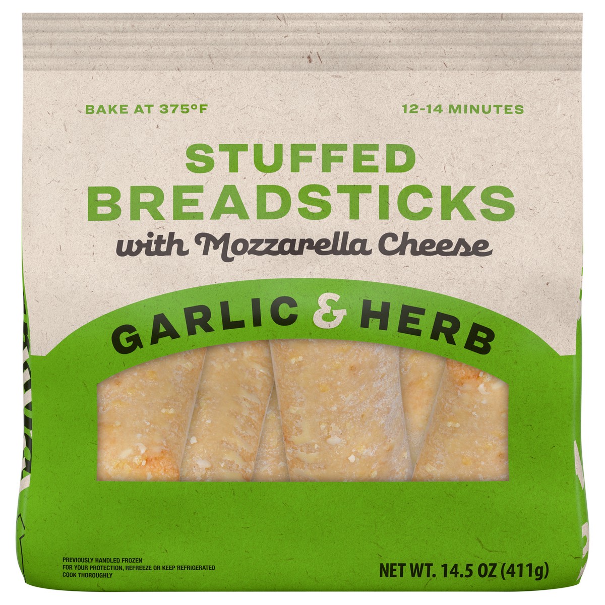 slide 1 of 8, Tyson Unbranded Stuffed Breadsticks with Mozzarella, Garlic & Herb, 14.5 oz