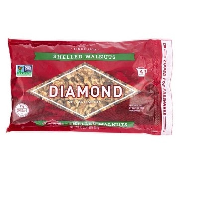 slide 1 of 2, Diamond Shelled Walnuts, 16 oz