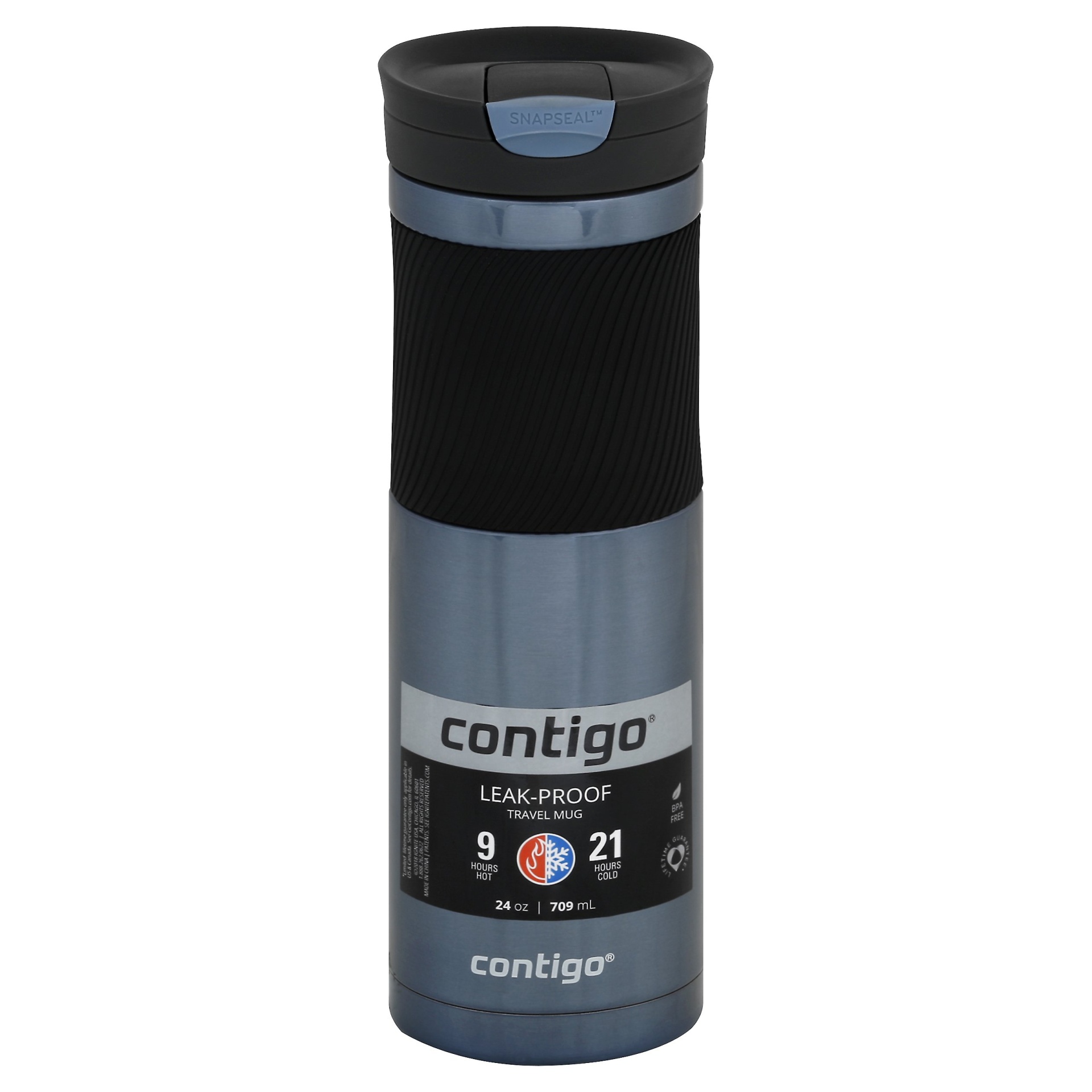 slide 1 of 1, Contigo Byron Snapseal Mug Stormy Weather, 24 oz