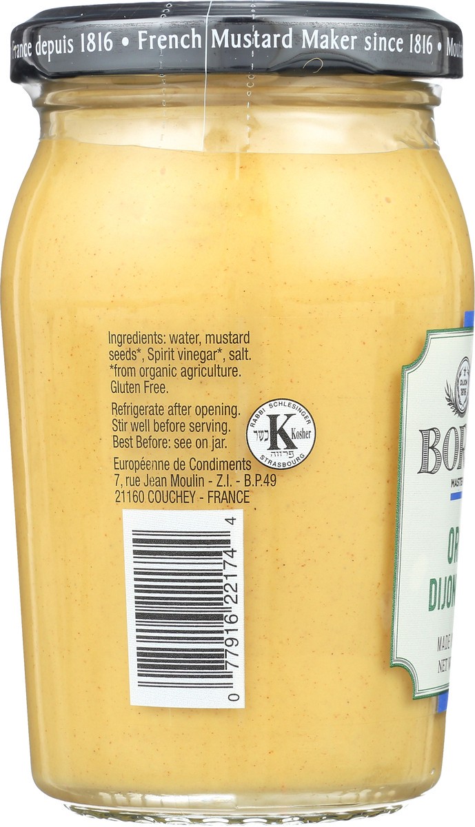 slide 5 of 9, Bornier Original Organic Dijon Mustard, 7.4 oz