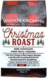 White Rock Coffee Christmas Blend Whole Bean Coffee