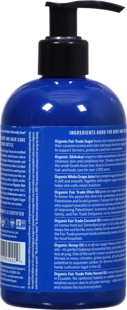 slide 4 of 9, Dr. Bronner's Organic 4-in-1 Peppermint Sugar Soap 12 fl oz, 12 fl oz