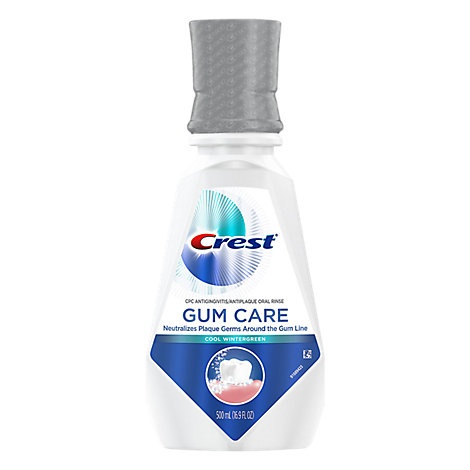 slide 1 of 1, Crest Mouthwash Gum Care Cool Wintergreen, 16.9 fl oz