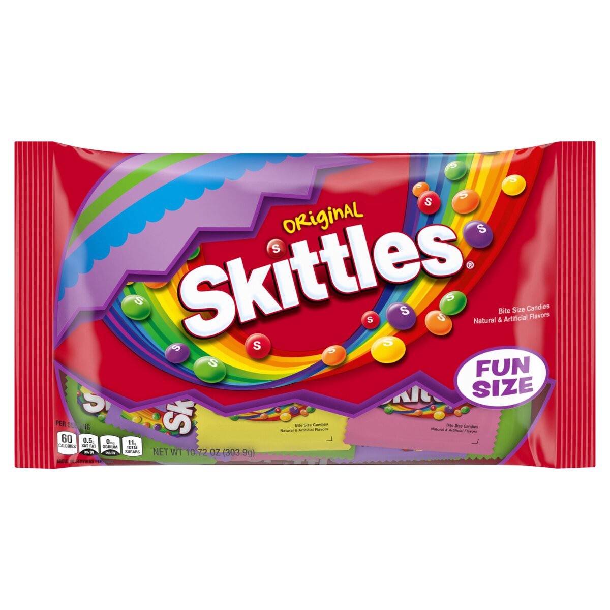 slide 6 of 6, SKITTLES Original Fruit Chews Easter Fun Size Candy Bag, 10.72 ounce, 10.72 oz