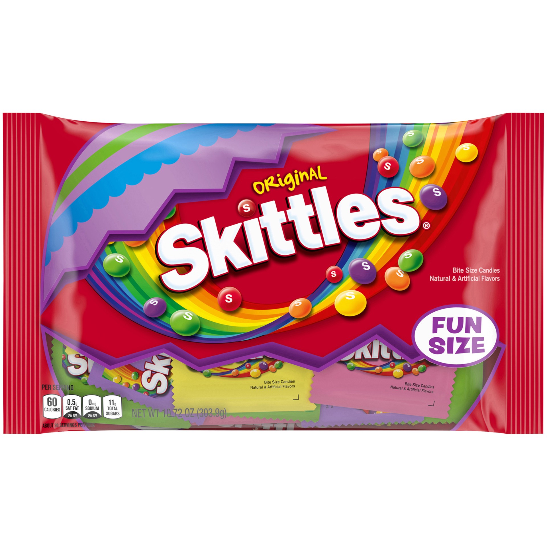 slide 1 of 6, SKITTLES Original Fruit Chews Easter Fun Size Candy Bag, 10.72 ounce, 10.72 oz