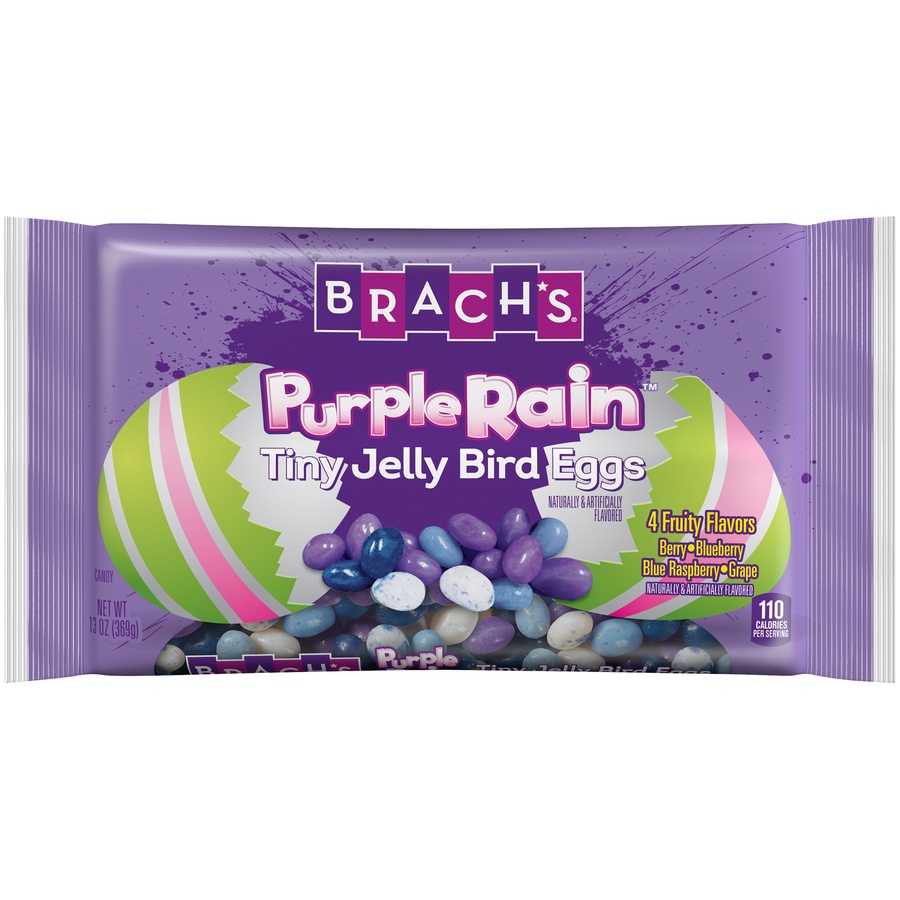 slide 1 of 2, Brach's Purple Rain Tiny Jelly Bird Eggs, 13 oz 