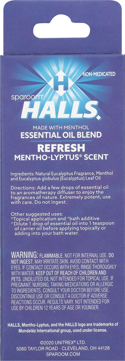 slide 2 of 12, SpaRoom Halls Breathe Mentho-Lyptus Scent Essential Oil Blend 0.33 fl oz, 0.33 fl oz