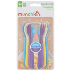 Munchkin Color Reveal 12 M+ Toddler Utensils 6 ea
