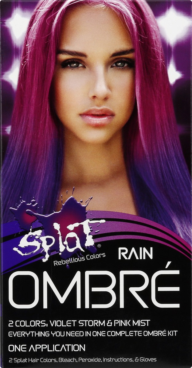 slide 5 of 9, Splat Rain Ombre Hair Color 1 ea, 1 ct