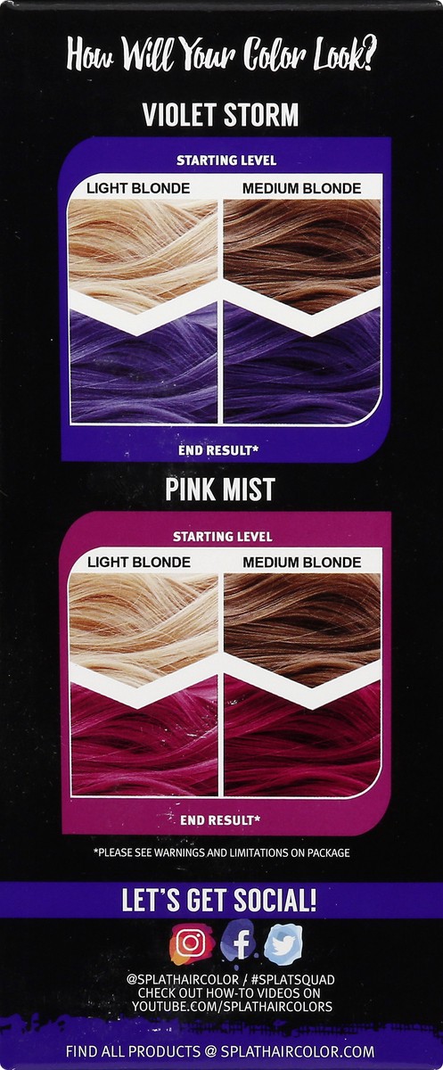 slide 8 of 9, Splat Rain Ombre Hair Color 1 ea, 1 ct