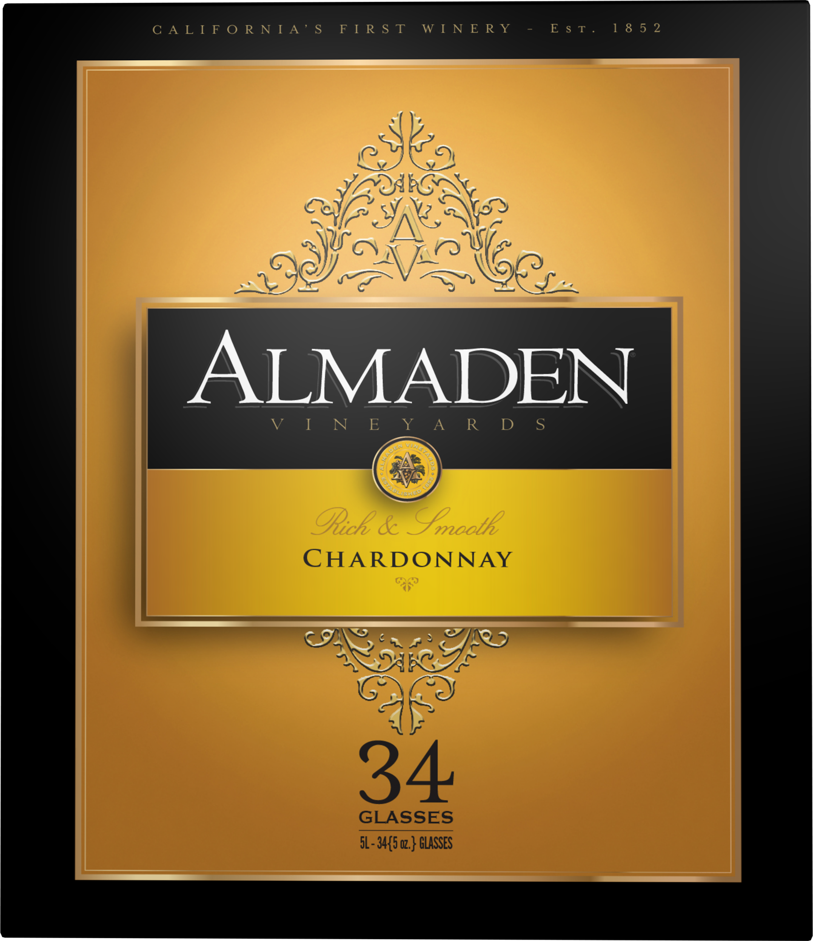 slide 2 of 3, Almaden Vineyards Chardonnay, White Wine, California, 1 ct, 5L Box, 5 liter