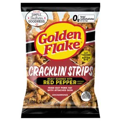 Golden Flake Red Pepper Cracklin Strips 3.5 oz