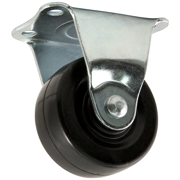 slide 1 of 1, Waxman 2 inch Rigid Plate Caster- Rubber/Steel, 1 ct