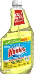 Windex Disinfectant Cleaner Multi-Surface Citrus Fresh, Refill Bottle, 26 oz
