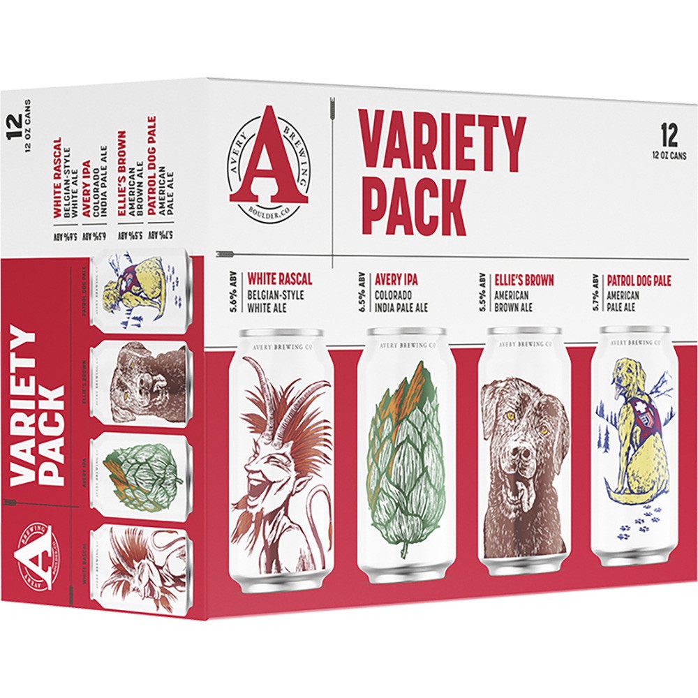 slide 1 of 1, Avery Variety Pack, 12 ct; 12 oz
