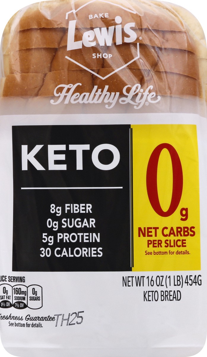 slide 2 of 9, Healthy Life Lewis Bake Shop Healthy Life Keto White Bread, 16 oz, 16 oz