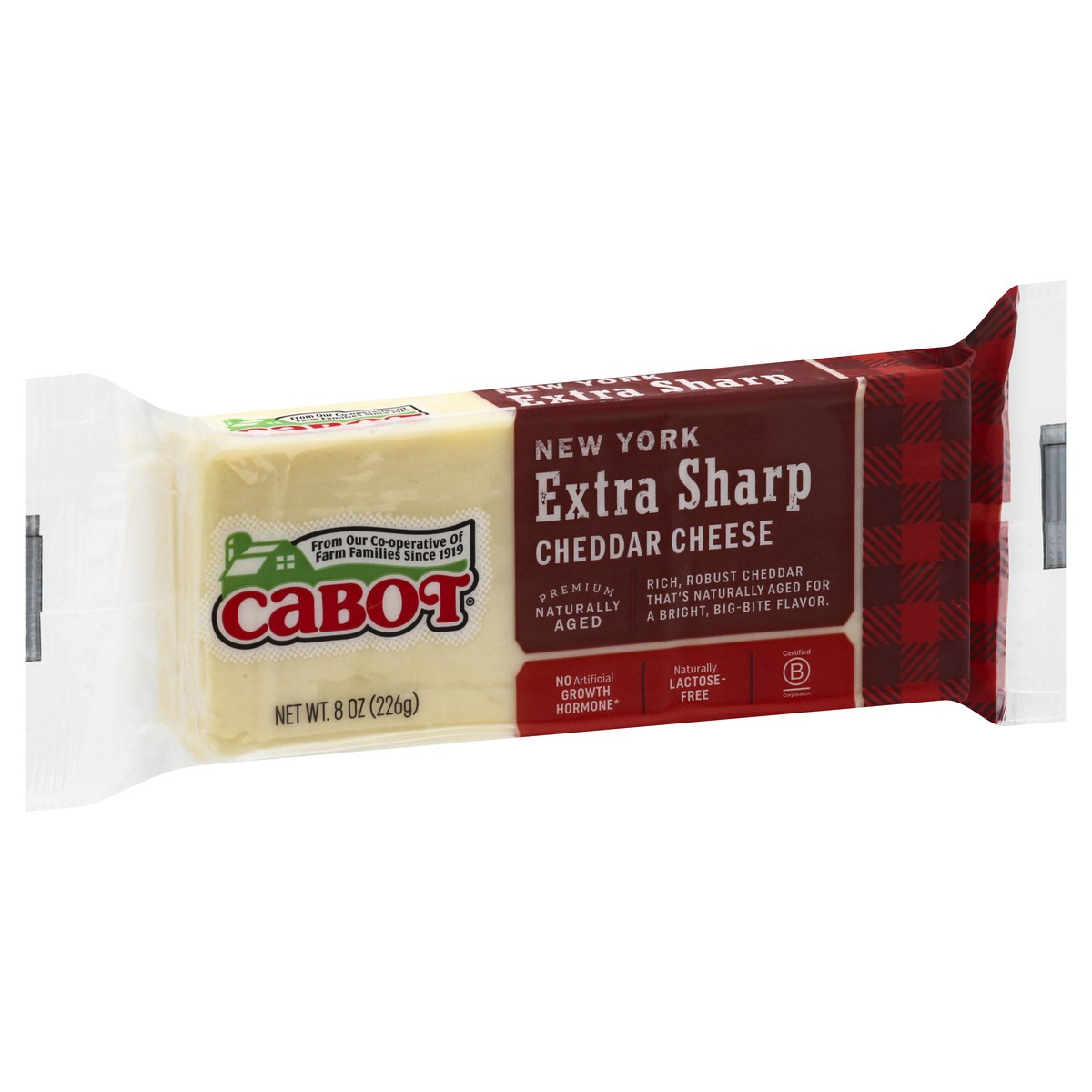 slide 9 of 10, Cabot New York Extra Sharp Cheddar Cheese, 8 oz