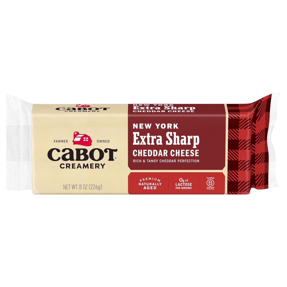 slide 1 of 10, Cabot New York Extra Sharp Cheddar Cheese, 8 oz