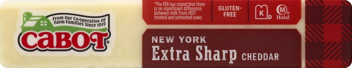 slide 6 of 10, Cabot New York Extra Sharp Cheddar Cheese, 8 oz