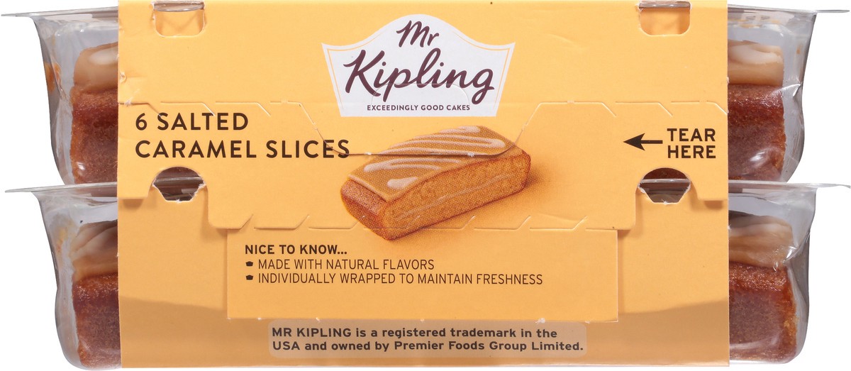 slide 6 of 9, Mr Kipling Slices Salted Caramel Cakes 6 ea, 6 ct