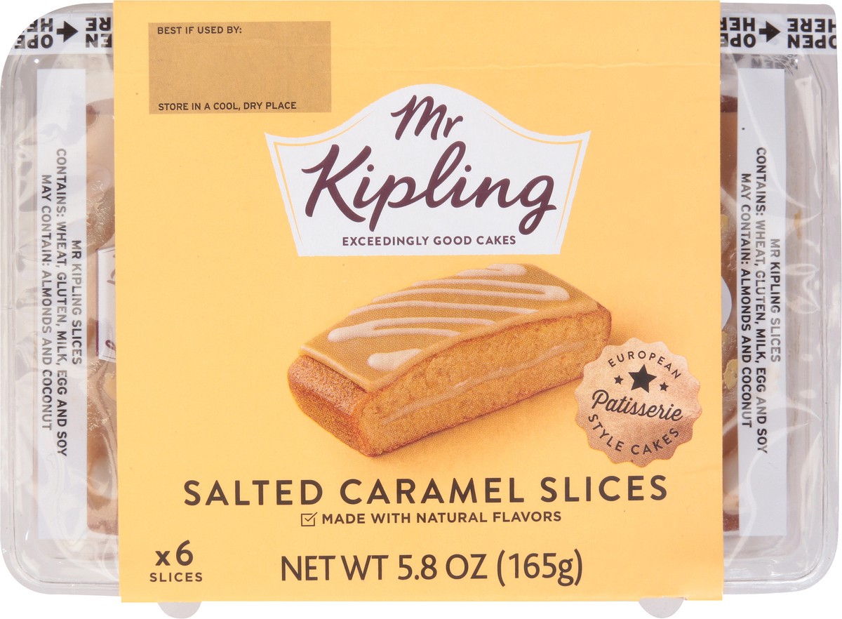 slide 9 of 9, Mr Kipling Slices Salted Caramel Cakes 6 ea, 6 ct