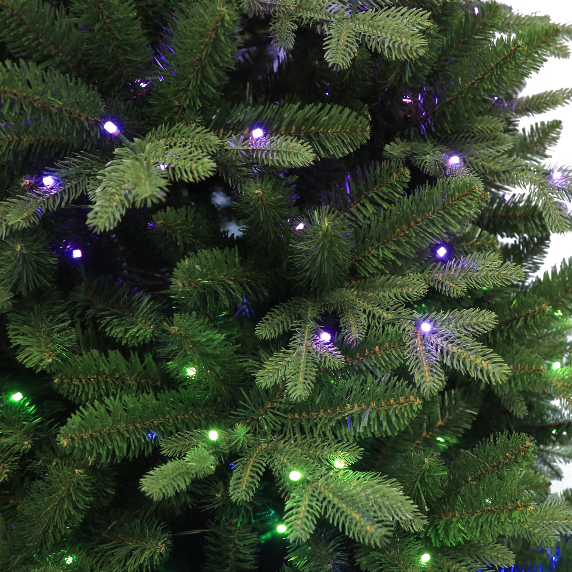 slide 4 of 7, 7.5ft. Pre-Lit Melody Spruce Artificial Christmas Tree, Music Sync Color Changing Mini Led Lights By Ashland, 7.5 ft