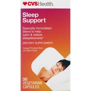 slide 1 of 1, CVS Health Sleep Support Vegetarian Capsules, 30 ct