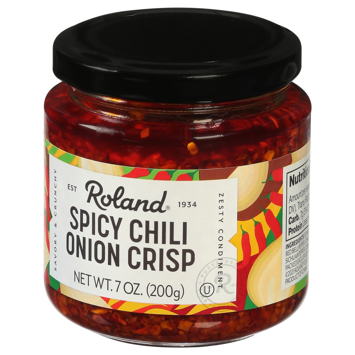 slide 4 of 13, Roland Spicy Chili Onion Crisp, 7 oz