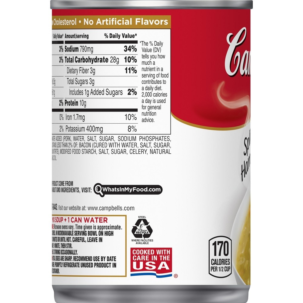 Campbell's Condensed Split Pea With Ham & Bacon Soup 11.5 oz Shipt