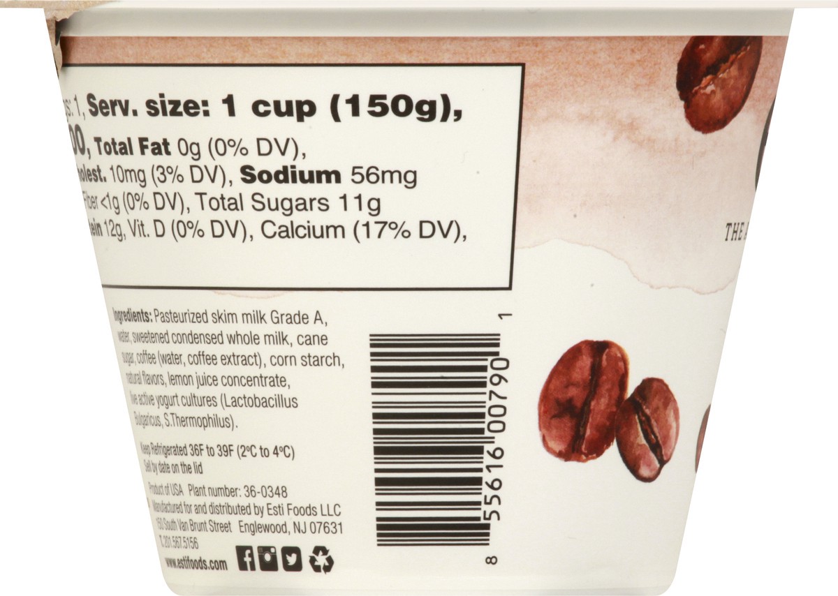 slide 6 of 13, esti Greek Coffee Yogurt 5.3 oz, 5.3 oz