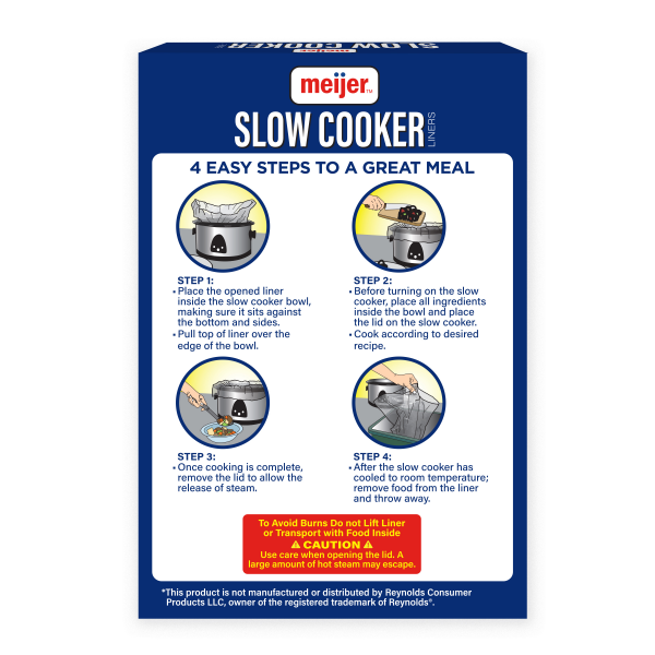 slide 13 of 13, Meijer Slow Cooker Liners, 4 ct, 4 ct