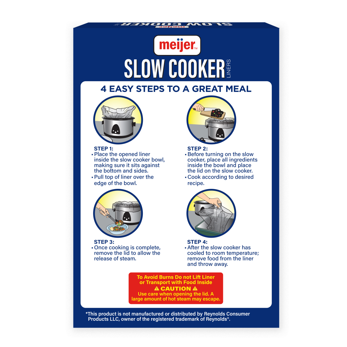 slide 12 of 13, Meijer Slow Cooker Liners, 4 ct, 4 ct