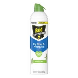 Raid Essentials Fly, Gnat & Mosquito Killer 28, Insect Spray with Essential Oils, 10 oz