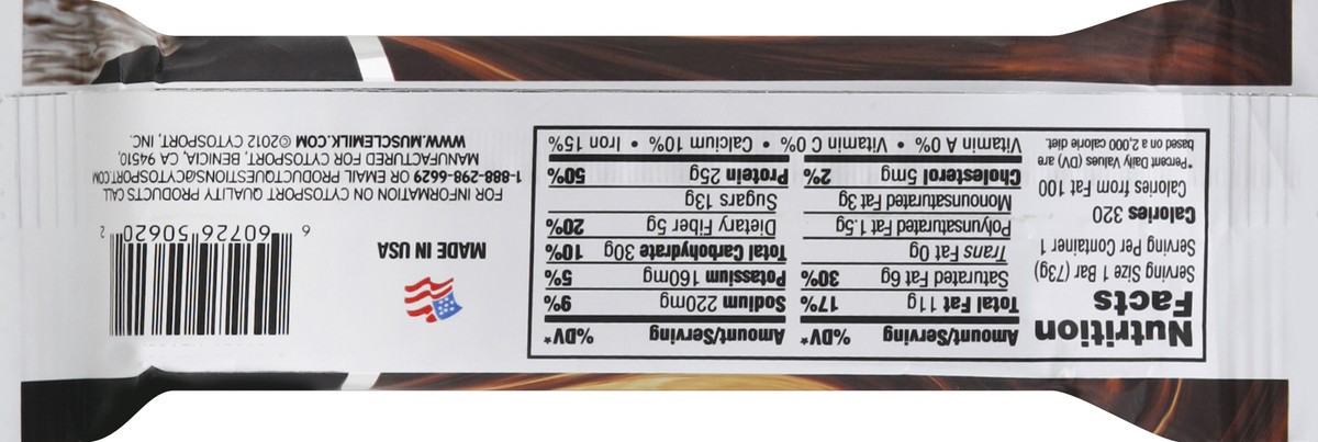 slide 6 of 6, Muscle Milk Chocolate Peanut Caramel Lean Muscle Protein Bar, 2.57 oz