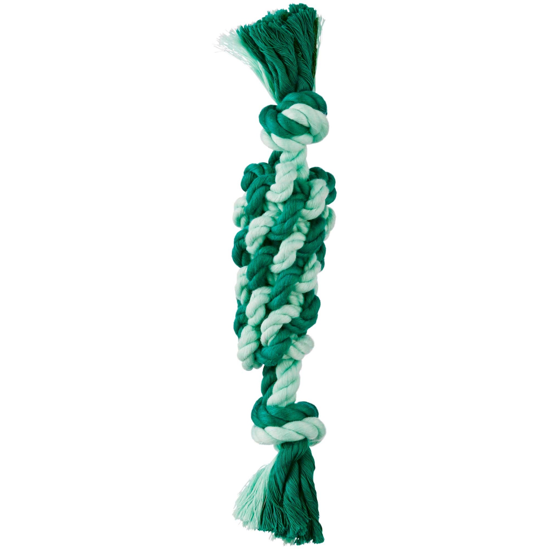 slide 1 of 1, Leaps & Bounds Rope Tug Bungee Braid Dog Toy in Assorted Colors, MED