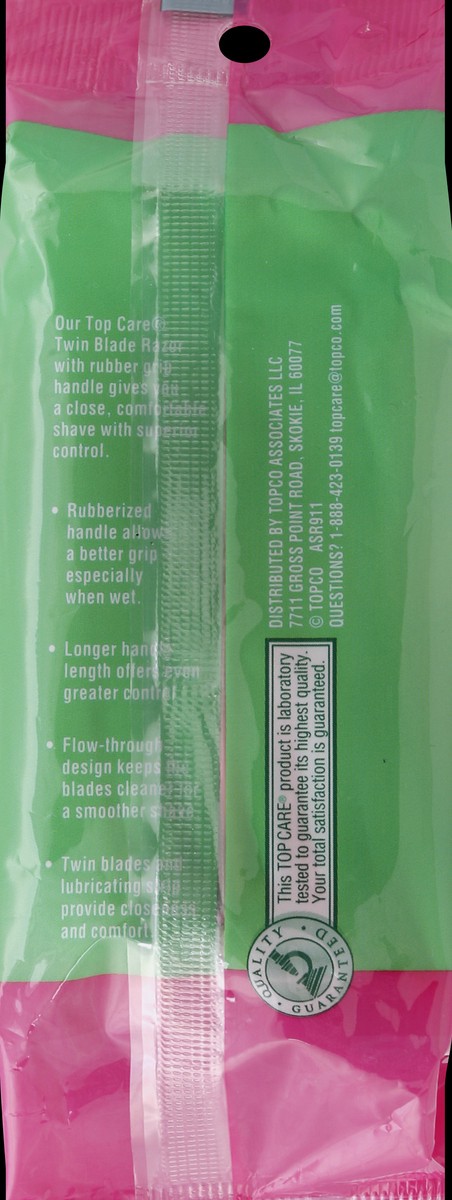 slide 6 of 6, TopCare Twin Blade, Women's Disposable Razors, Comfort Touch, 10 ct