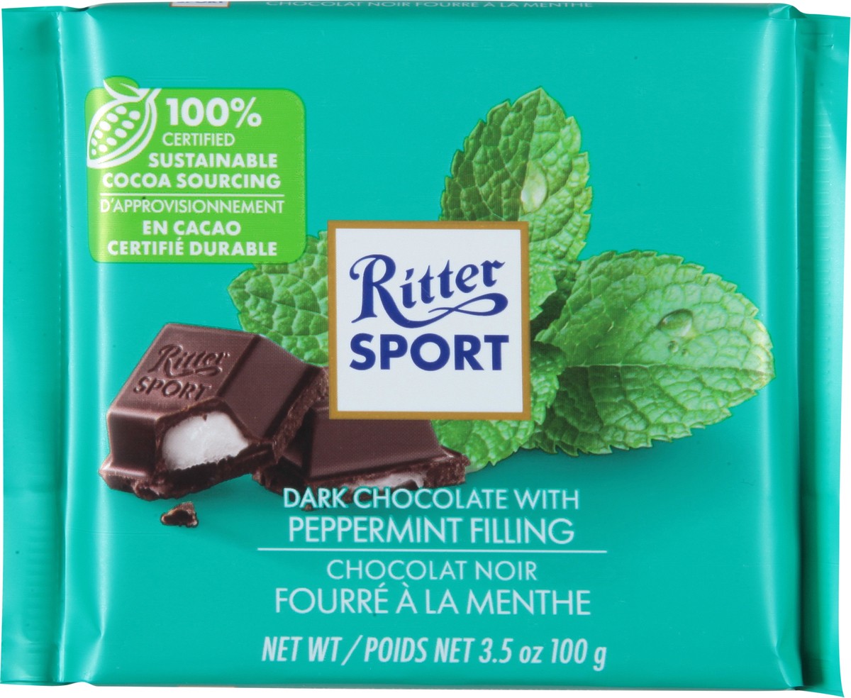 slide 9 of 9, Ritter Sport Dark Chocolate with Peppermint Filling 3.5 oz, 3.5 oz