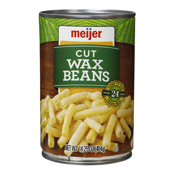 slide 1 of 1, Meijer Green Beans Cut Wax, 14.5 oz