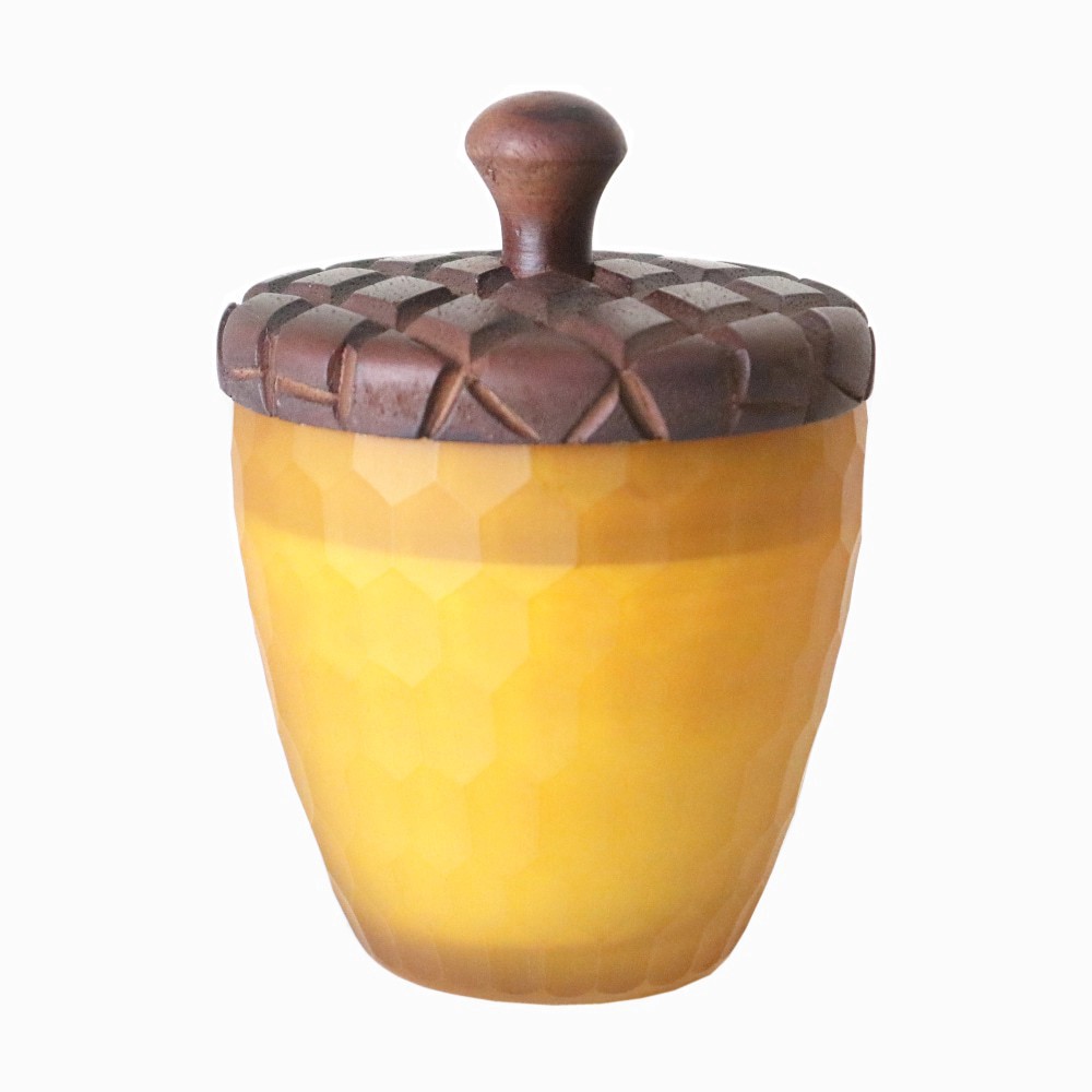 slide 1 of 1, SDS for HD Designs Hammered Acorn Glass Jar Candle - Yellow, 7 oz