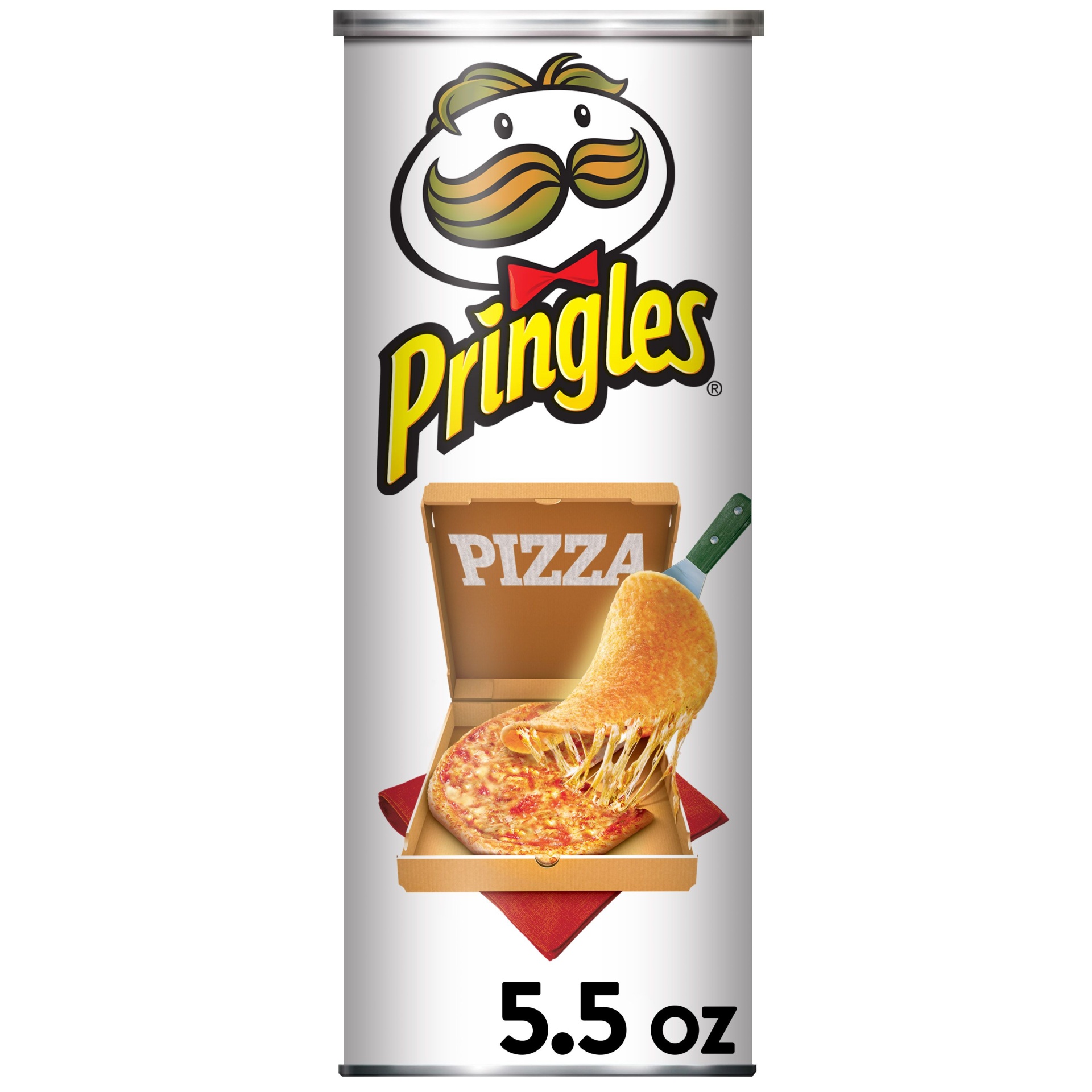 slide 1 of 7, Pringles Potato Crisps Chips, Lunch Snacks, Snacks On The Go, Pizza, 5.5 oz