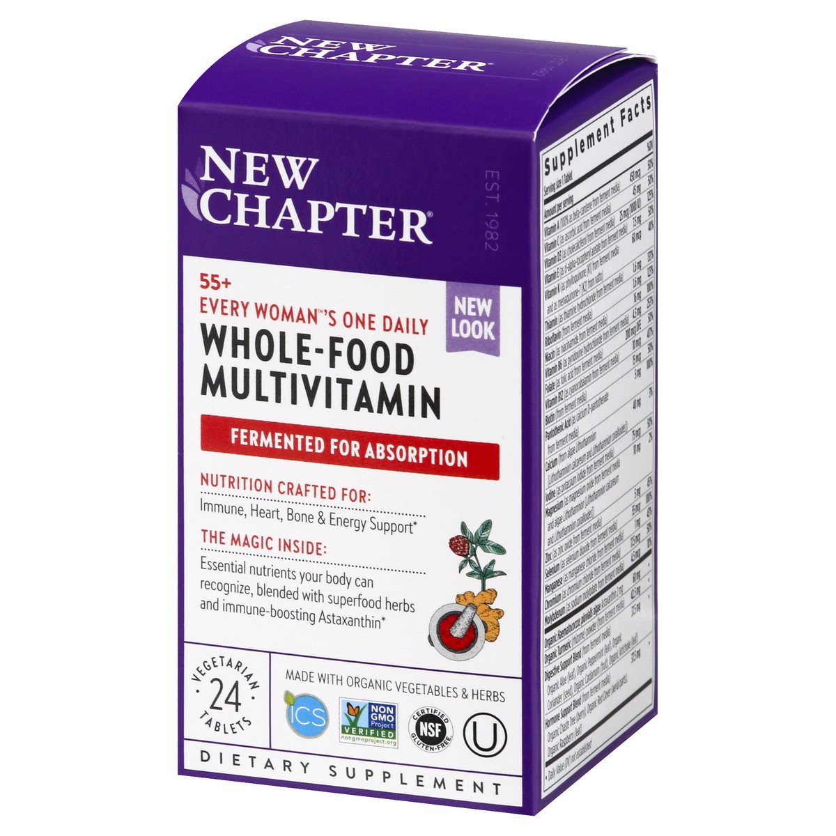 slide 9 of 9, New Chapter Every Woman's One Daily 55+ Multivitamin, 24 ct