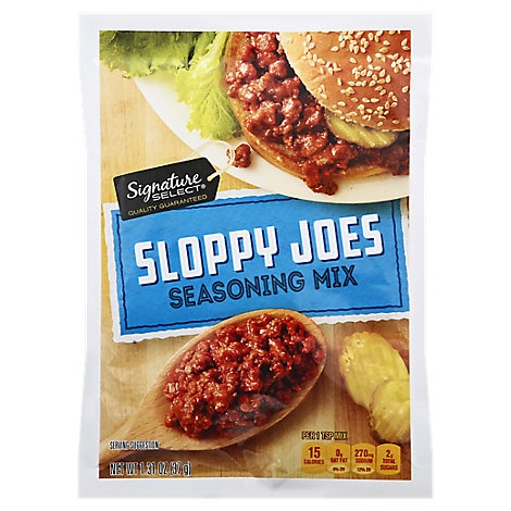 slide 1 of 1, Signature Kitchens Seasoning Mix Sloppy Joe, 1.31 oz