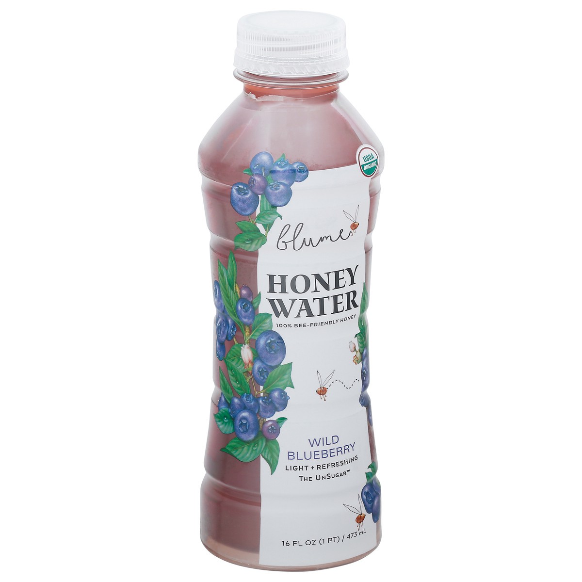 slide 2 of 9, Blume Honey Water Wild Blueberry, 16 fl oz