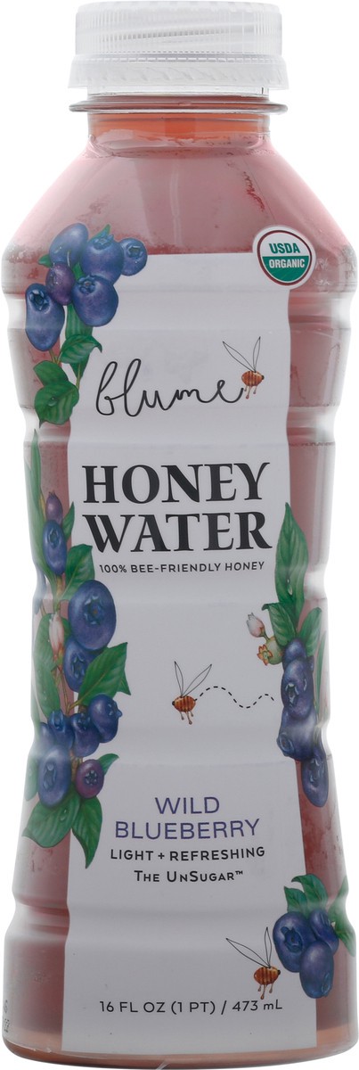 slide 8 of 9, Blume Honey Water Wild Blueberry, 16 fl oz