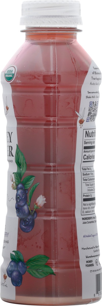 slide 5 of 9, Blume Honey Water Wild Blueberry, 16 fl oz