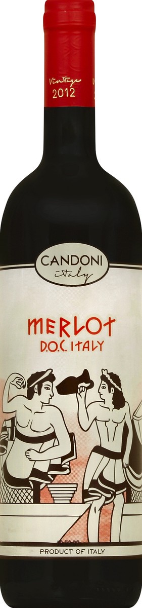 slide 2 of 2, Candoni Merlot, 750 ml