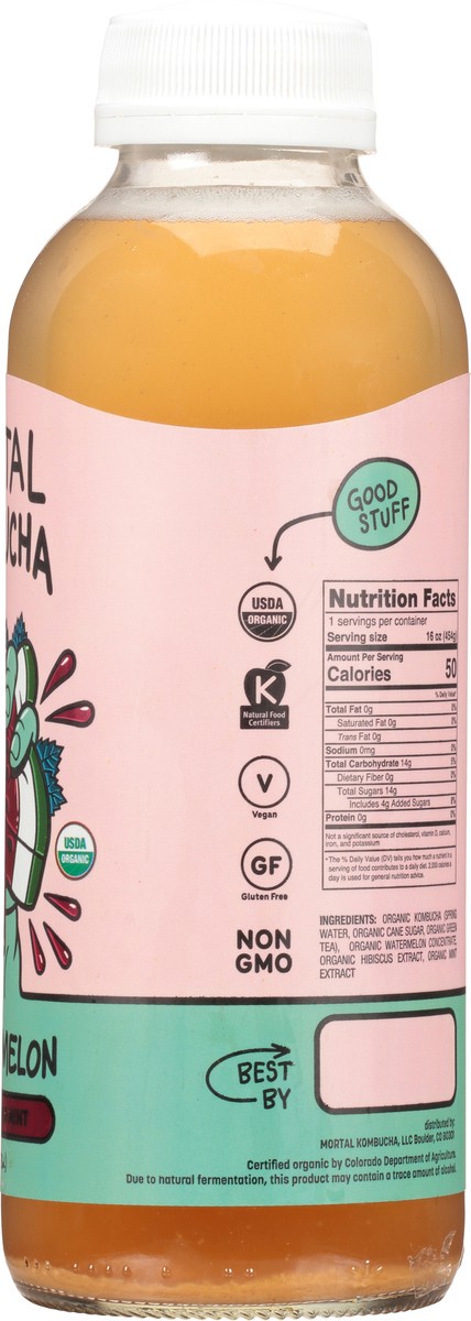 slide 4 of 9, Mortal Kombucha Power Melon Kombucha- 16 oz, 16 oz
