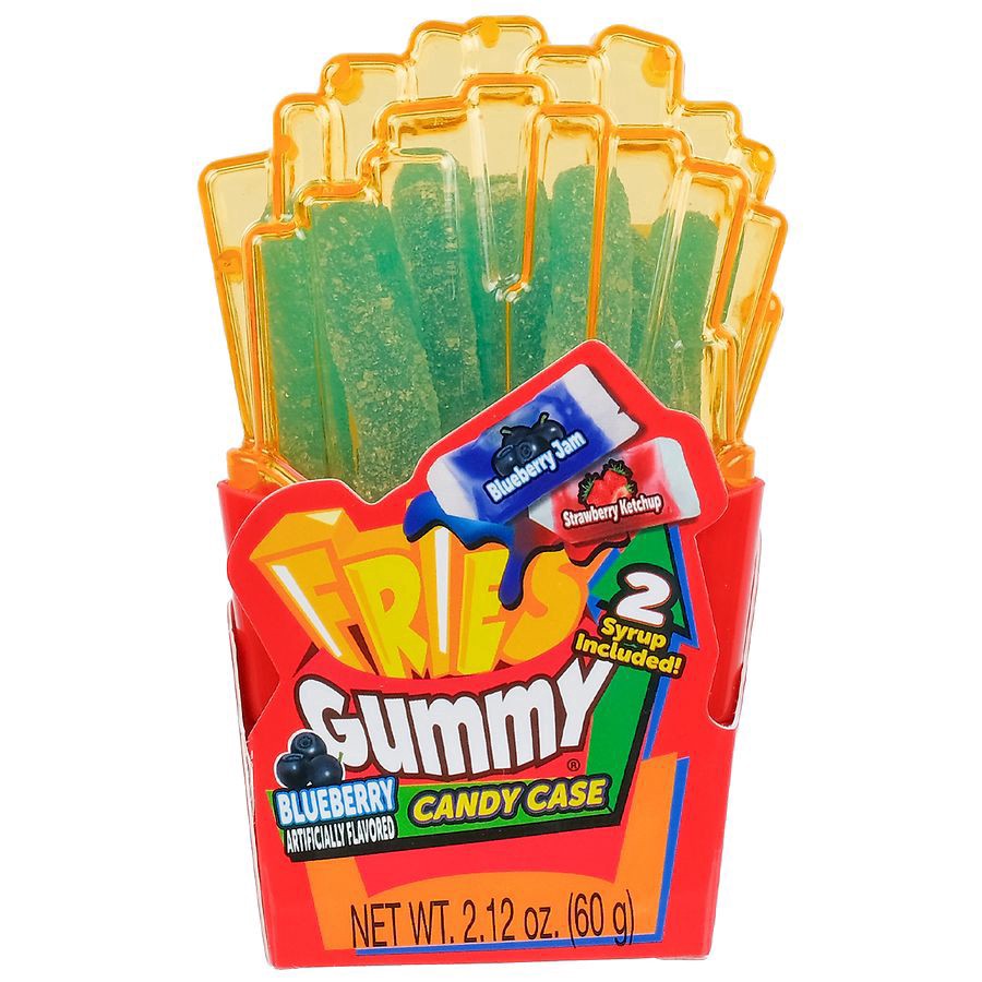 slide 1 of 3, Sweet N Fun Gummy Fries with Candy Case, 2.12 oz