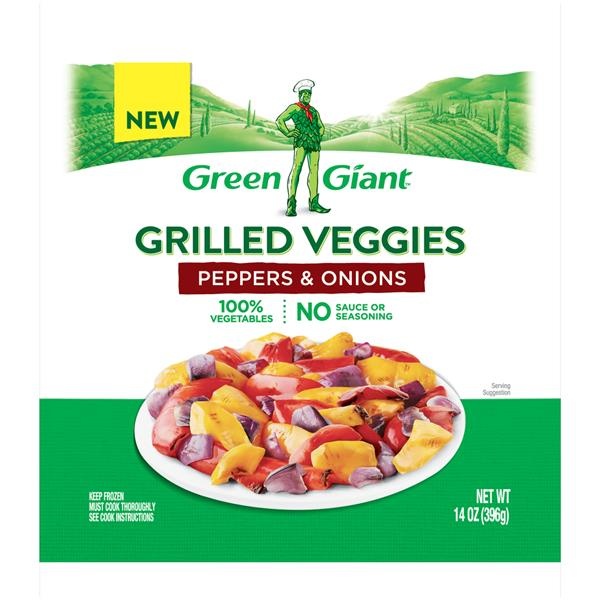 slide 1 of 1, Green Giant Grilled Veggies Peppers & Onions, 14 oz