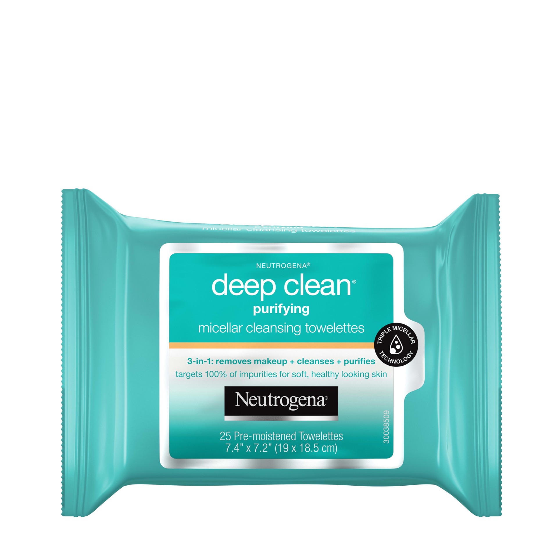 slide 1 of 6, Neutrogena Deep Clean Purifying Micellar Cleansing Makeup Remover Wipes, 25 Count, 25 ct